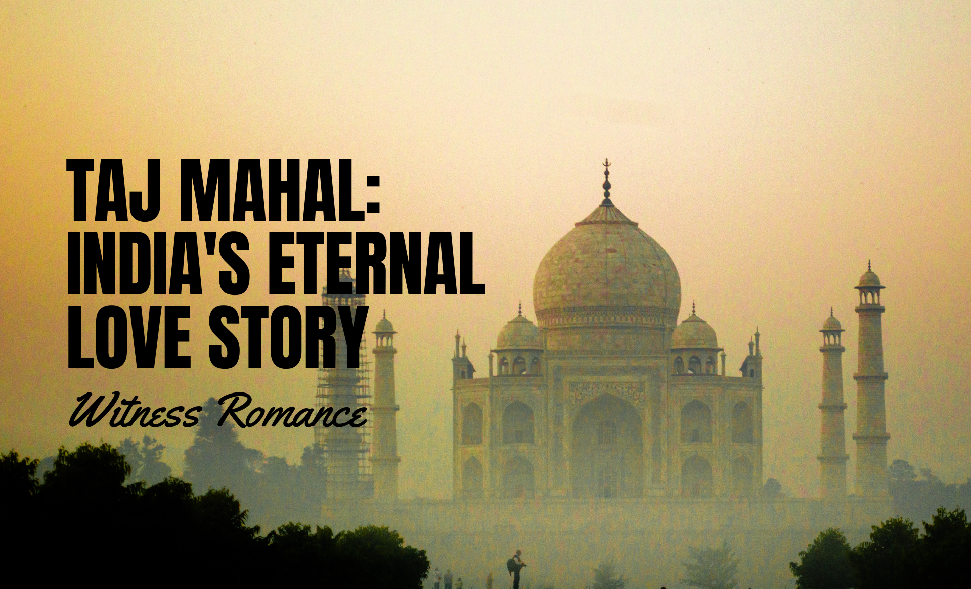 Taj Mahal at sunrise, symbol of eternal love in Agra, India
